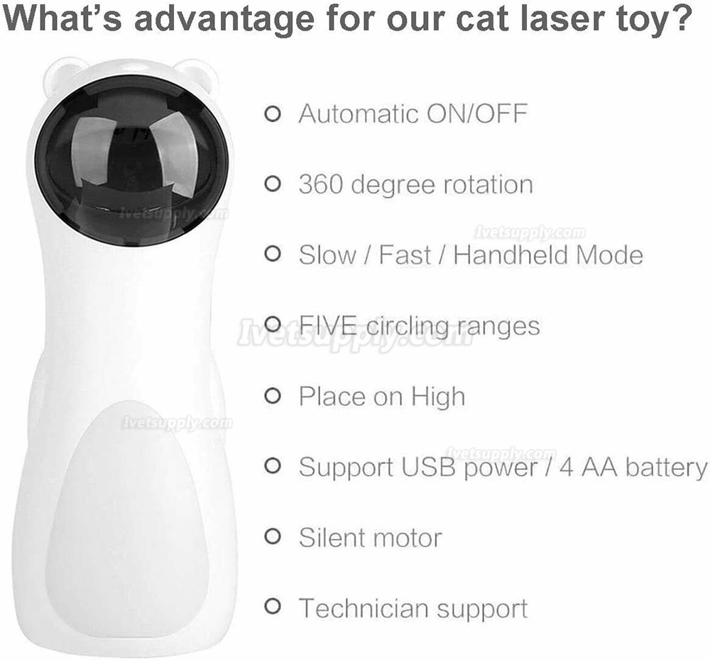 Cat Laser Toy Automatic Interactive Cat Toy for Indoor Cats